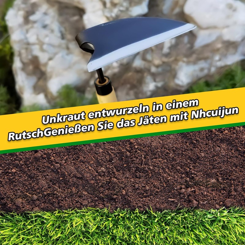 Nhcuijun Triangular Garden Hoe Japanese Garden Tool Ideal Garden Accessory
