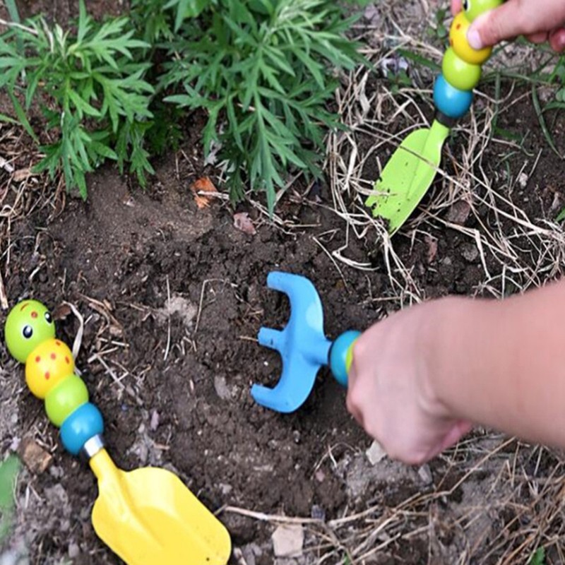 3 Pcs Garden Tool Set Children Gardening Toys Stainless Steel
