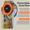 SuperHandy Retractable Air Hose Reel - 3/8" x 50' Commercial