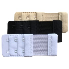 Chanie Women Pack of 3 Soft Comfortable 2 Hooks Bra Extender