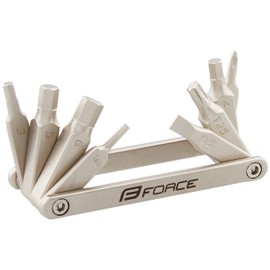 Force 80557 Bicycle Tool Set, Mini 8 Functions, Silver