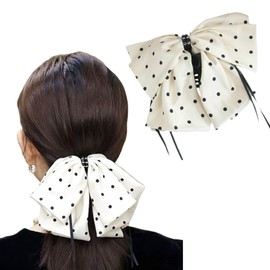 Hair Clip, Ribbon, Large Hair Clip, Stylish, Firmly Curled, Hair Accessory, Hair Clip, Barrette, Adult, Cute, Popular, Korean Style, Ribbon, Hair Ornament, Lightweight, Strong, Simple, Everyday Use,