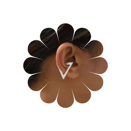 Xduargs Boho Triangle Ear Cuff Earrings Gold Triangle Ear Clip Earrings Vintage Triangle Geometric Cuff On Earrings No Piercing Clip Earrings Jewellery For Women, Zinc, No gemstone.