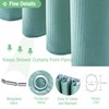 Dynamene Stall Fabric Shower Curtain - 54x78 inch Long Waffle