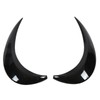1 Pair Left Right Gloss Black Headlight Eyebrow Cover Trim