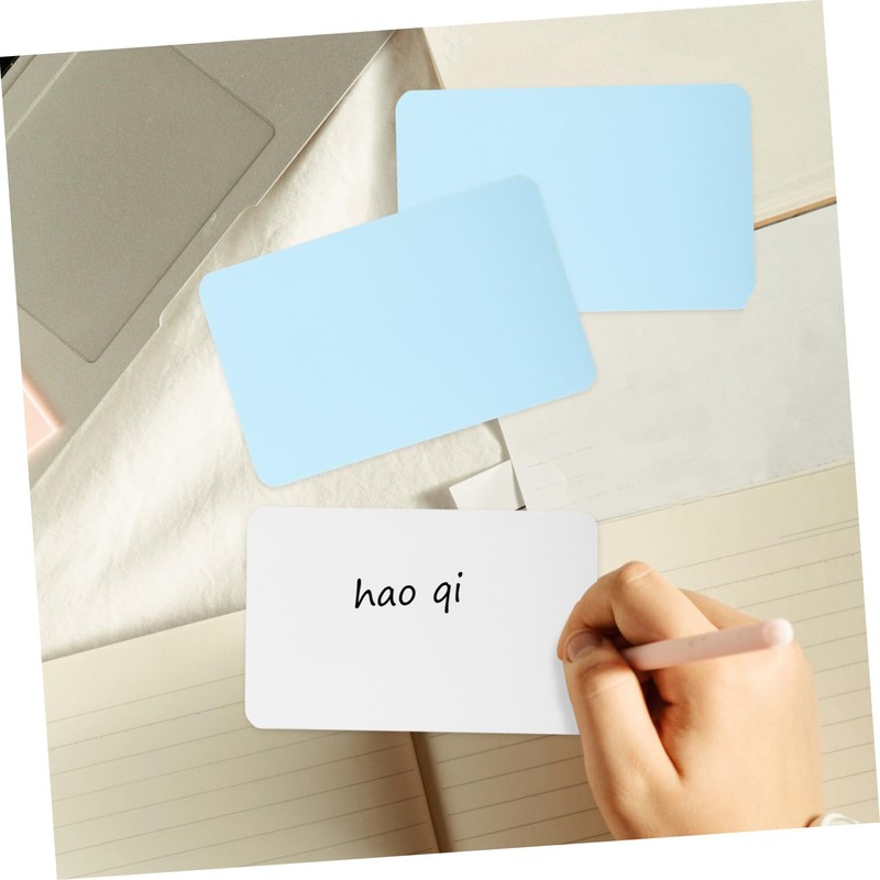 Ciieeo 200sheets Blank Note Cards Kraft Memo Cards for Studying