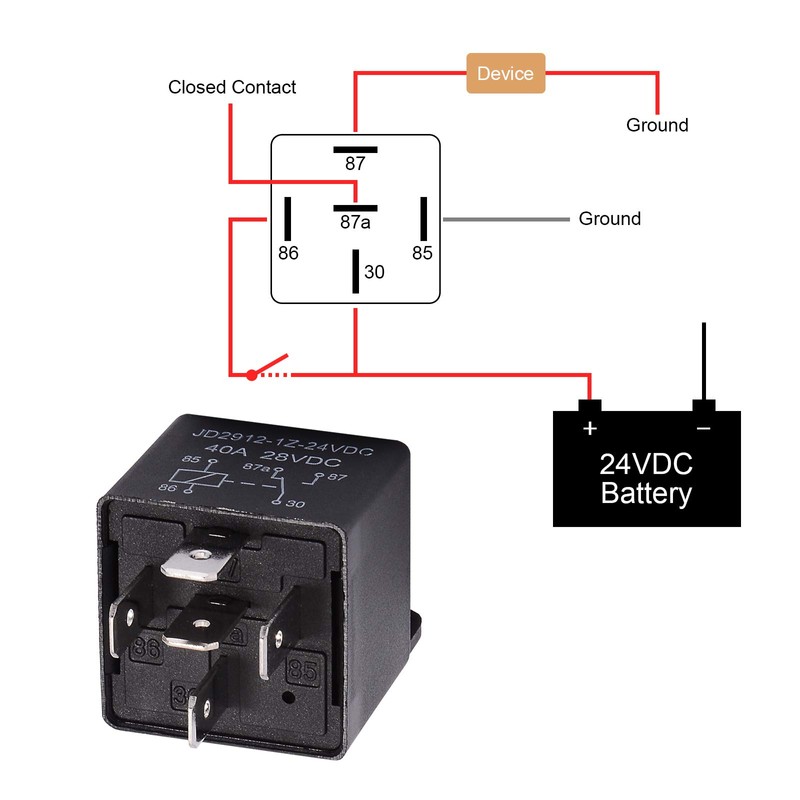 Ehdis Car Truck Relay Socket Harness Kit 5 Pin 5