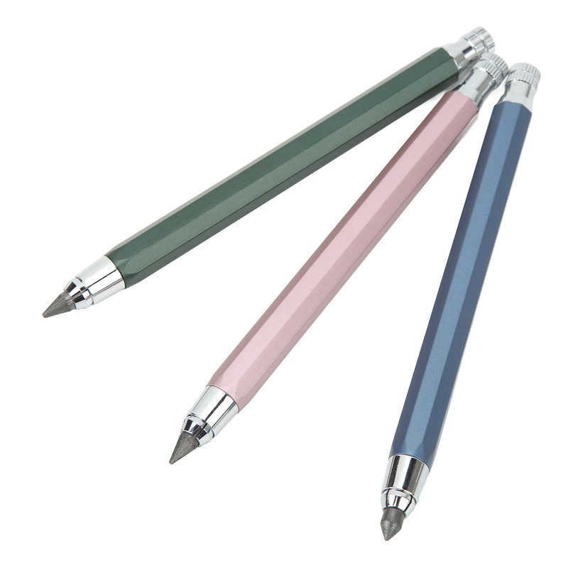 3Pcs Mechanical Carpenter Pencil 5.6mm Scribing Tool Marker Set Kit