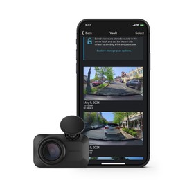 Garmin Dash Cam™ Mini 3, Ultracompact 1080p HD Dash Cam with a 140-degree Field of View, Built in Clarity™ Polarizer, Voice Controlled, Automatic Recording (Renewed)