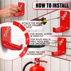 Set of 4 Fire Extinguisher Mount Bracket - 2.36″ ×