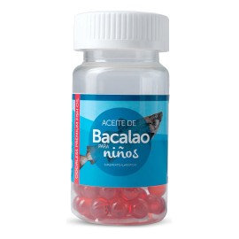 Aceite De Bacalao Para Nios - 30 Cpsulas Sin Sabor