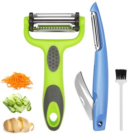 M Jingmei Vegetable Peeler Potato Peelers for Kitchen, Y and I Multi 3 In 1 Peeler Set, Carrot Cucumber Julienne Peeler with Stainless Steel Blade