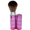 3 PACK Multicolour Retractable Kabuki Makeup Brush, Travel Makeup Brushes