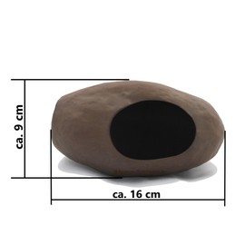 AQUARIUM PLÜDERHAUSEN Large Decorative Fish Cave, Approx. 16 x 10 x 9 cm, Spawning Cave, Perch Cave, Catfish Cave, Hiding Place