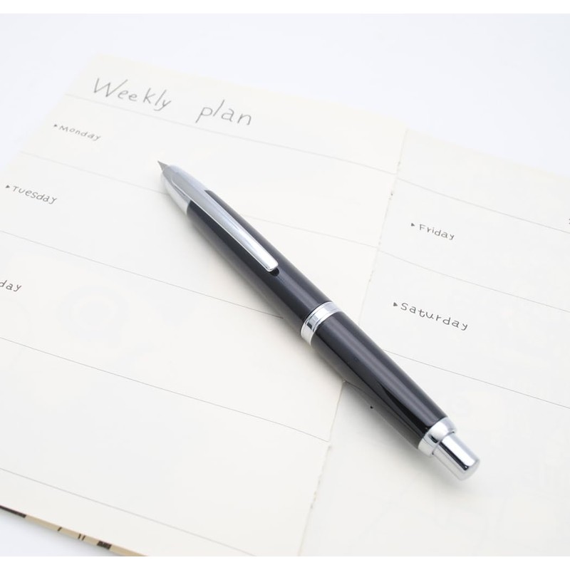 JINHAO 10 Press Fountain Pen Retractable Metal Pen with Ink