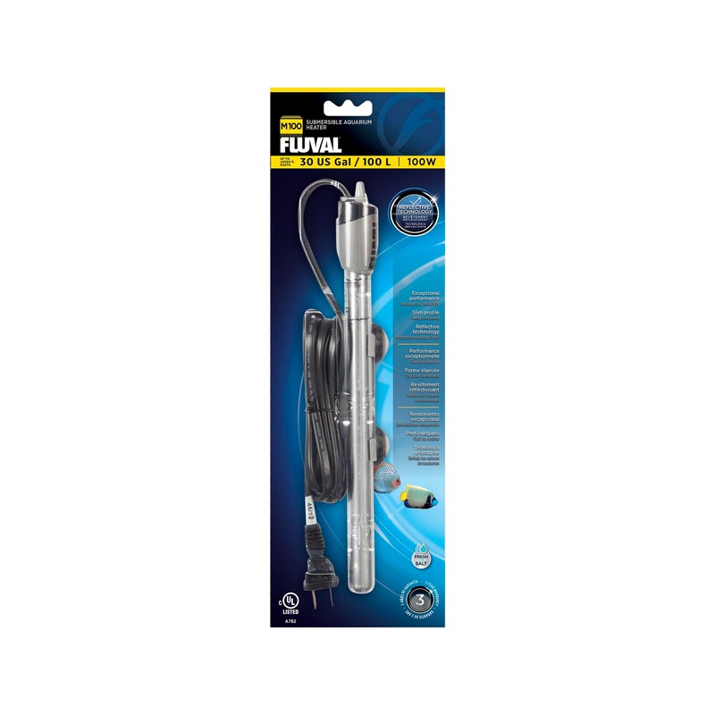 Fluval M 100-Watt Submersible Aquarium Heater – Compact, High-Performance, Reliable