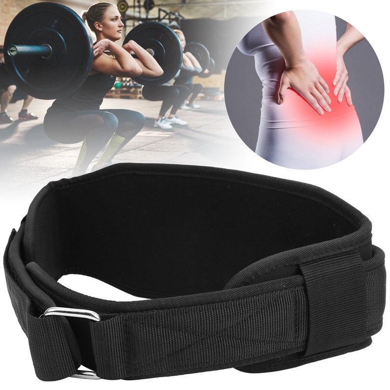 Nylon Weight Lifting Belt Fitness Strength Squat Training Bodybuilding Waist