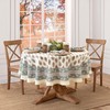 Elrene Home Fashions Nomad Harvest Block Print Fall/Thanksgiving Oval Tablecloth,