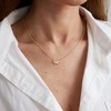Tasiso Diamond Necklaces for Women Dainty Flower Necklace 14k Gold