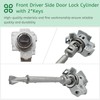 Memiuyelay Front Driver Side Door Lock Cylinder with 2*Keys Fit