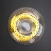 10pcs Round Gold Sequins Inflatable Drink Cup Holders Swimming Pool