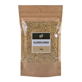 Lowhill Valley Elderflower – Whole Dried Sambucus Nigra Flowers for Immune & Respiratory Support, Skin Care - Delicate Floral Aroma - 100% Natural Loose Herbal Tea - 100g
