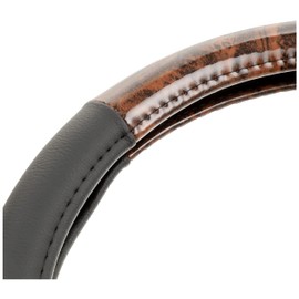 Bonform 6739-01BR Steering Wheel Cover, Simplewood, Light/Normal Car, S: 14.4 - 14.9 inches (36.5 - 37.9 cm), Brown