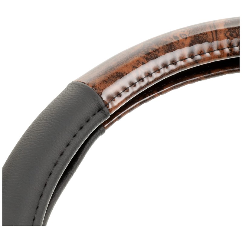 Bonform 6739-01BR Steering Wheel Cover, Simplewood, Light/Normal Car, S: 14.4