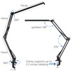 PSIVEN LED Architect Desk Lamp, Touch Control Metal Swing Arm