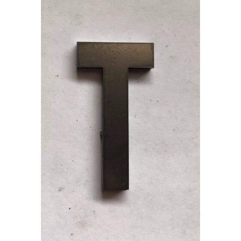 Unbranded Metal Letter “T” - 2” Inch Tall x 3/16”