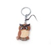 Wooden Owl Keyring