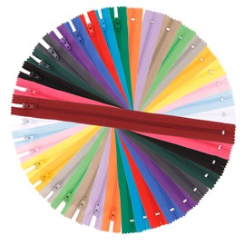 Zippers - 100 Pcs Nylon 12 Inch Colorful Sewing Zippers for Making Bags, Pouches, Pillow Covers & Crafts - 20 Colors