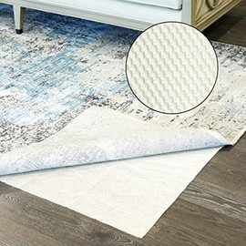 TJWODO Non-Slip Rug Pad Gripper 2x3 Extra-Thick Pad for Hard Surface Floors, Keep Rugs Safe and in Place (2 x 3 Ft)