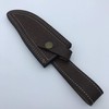 10" long handmade leather sheath for 5" cutting blade knife
