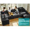Belffin Armrest Module for Modular Sectional Sofa Couch Side Armrest