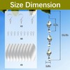 9 PCS Stainless Steel Bird deterrents for Outside,3D Bird Scarer