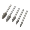 Double Cut Carbide Rotary File Bit Set 6mm Diameter Shank