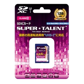 SuperTalent UHS-I Class 10 Compatible SDXC Card 128GB
