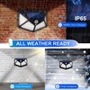 VINHMOR Solar Lights Outdoor 6 Pack, 100LED/3 Modes 270° Lighting