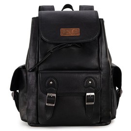 Wrangler Genuine Leather Backpack - Color: Black