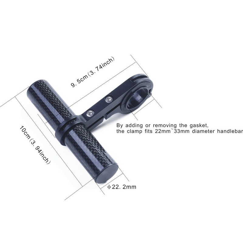 UPANBIKE Bicycle Handlebar Extender Extension Bracket Carbon Fiber Bracket Aluminum
