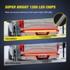 Nilight Truck Tailgate Light Strip 60" Aluminum FrameTriple Row Light
