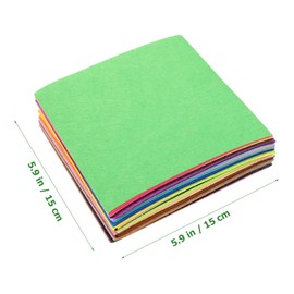 jojofuny 40pcs Colorful Felt Fabric Sheets for DIY Craft Projects for Patchwork Sewing and Art Classes