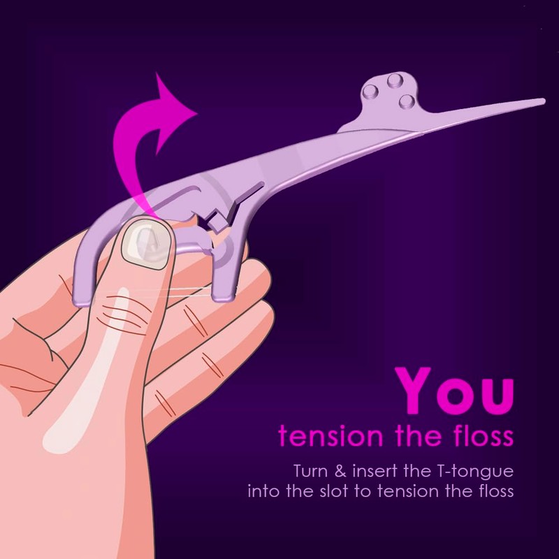 T-Tension Dental Flossers, 6X The Floss-Tension, 3X The Clean-Strength, Powerful