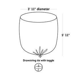 Large Easy Fleece Jacket 2-Pack – Instant Frost and Weather Protection for Your Plants