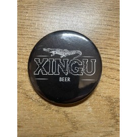 Xingu Brazil Beer Lot Promo Items Xingu, Palma Louca Button Pin Keychain bottle opener