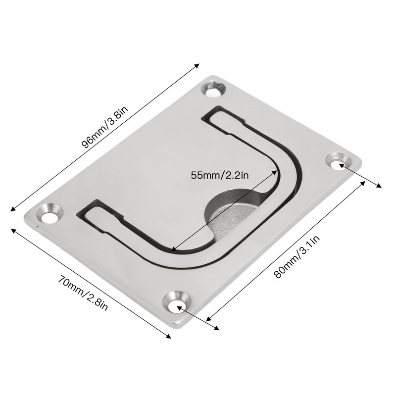 Floor Lifter, 316 Stainless Steel Inlet Handle Floor Lifter, Boat