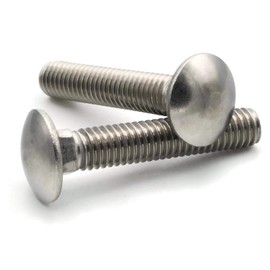Carriage Bolt 18-8 Stainless Steel #10-24 x 1-3/4" Qty-25