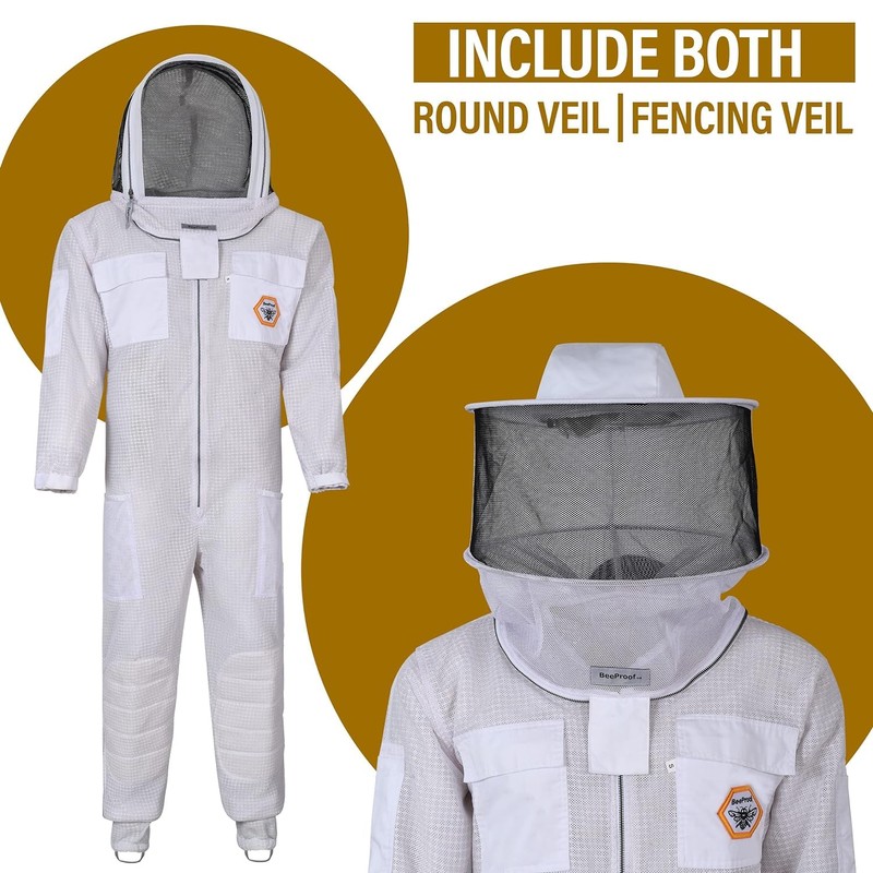 Beekeeping Suit Ventilated 3 Layer Ultra with Total Protection with