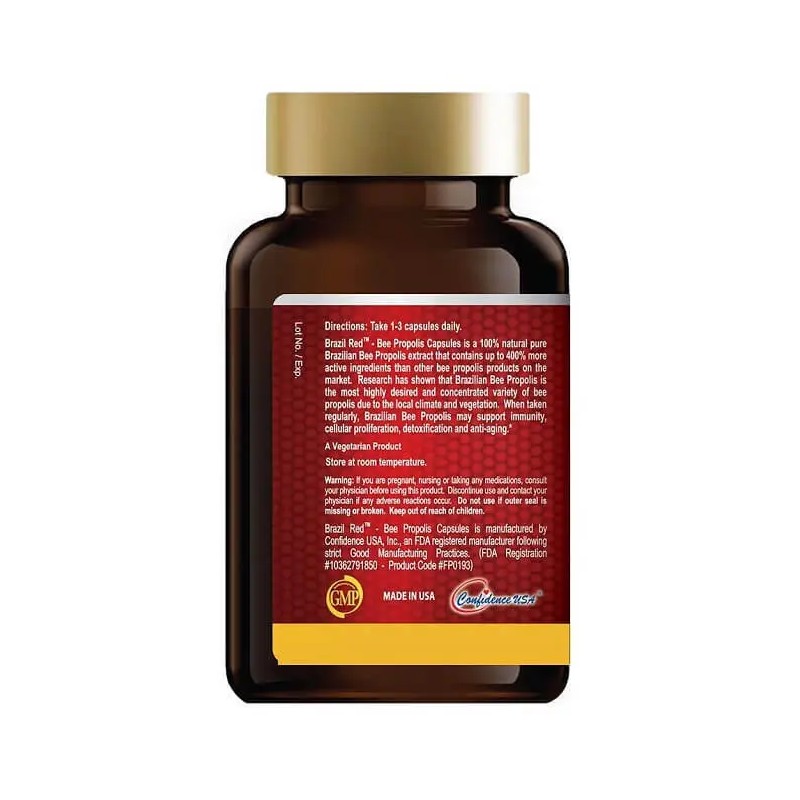 Brazil Red Bee High Concentrate Propolis (120 Capsules)